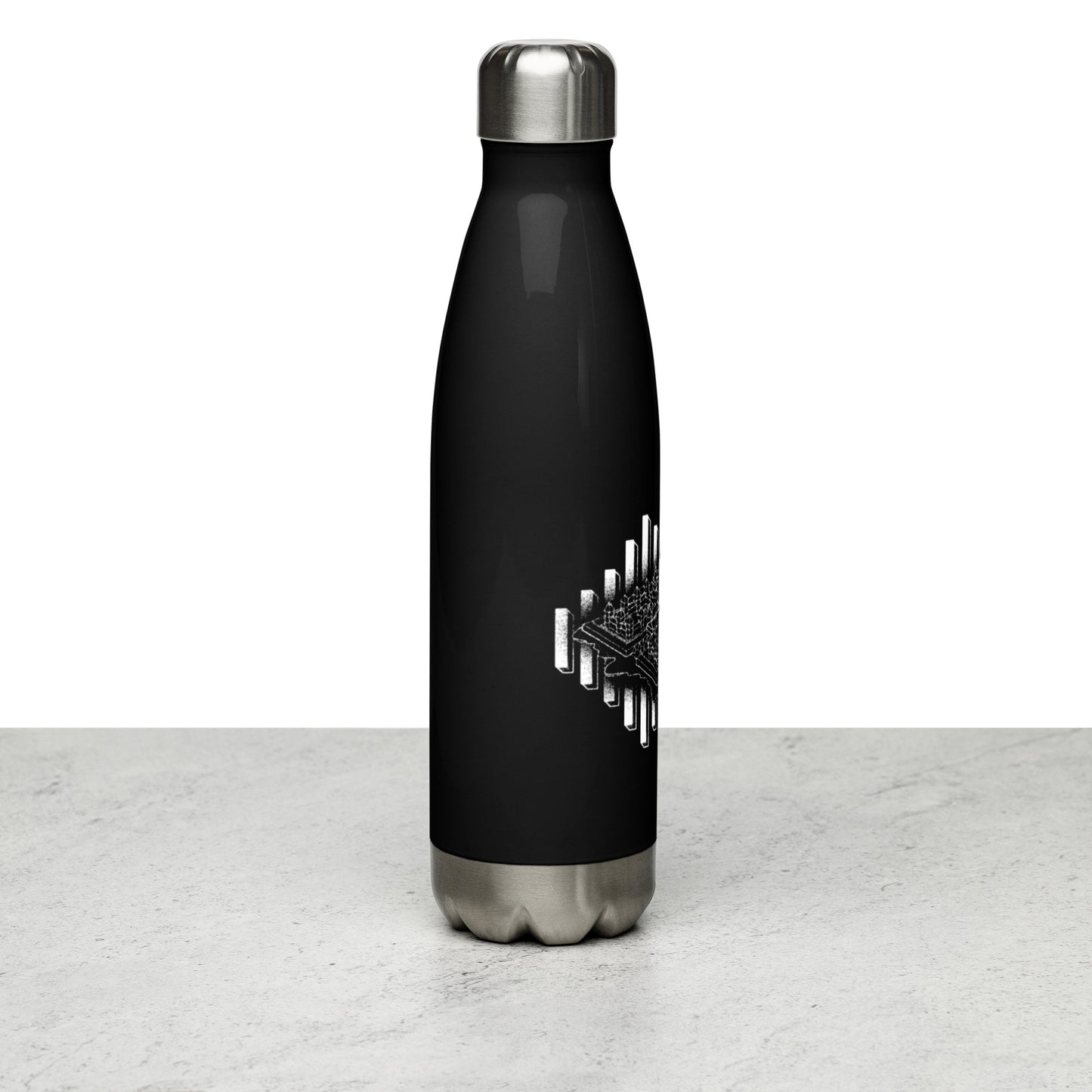 WaveTech Spawn Palace Wireframe Stainless steel water bottle